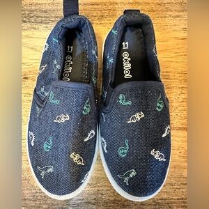 Oshkosh Kids Canvas Dinosaur Print Sneakers - Navy